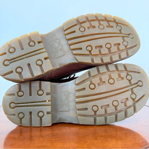Vintage Dr. Martens Toren Brown Leather Platform Oxford Shoes | US 12 - Picture 7 of 9